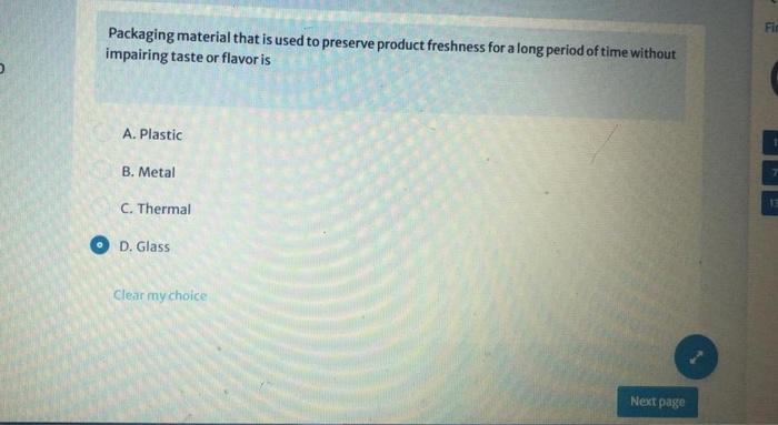 write one answer only Packaging material that is