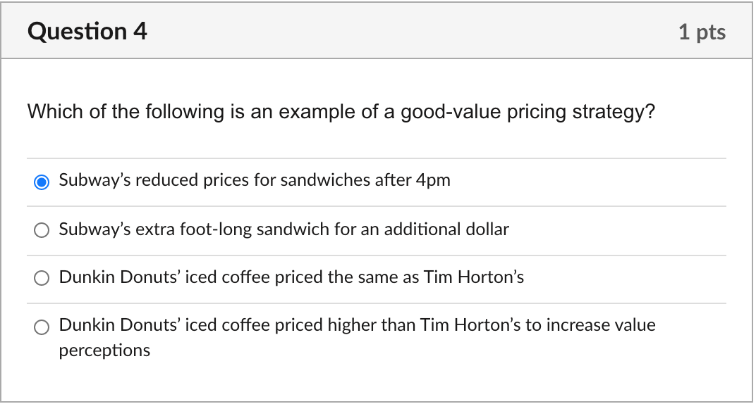 Please let me know if this is correct: Question 4