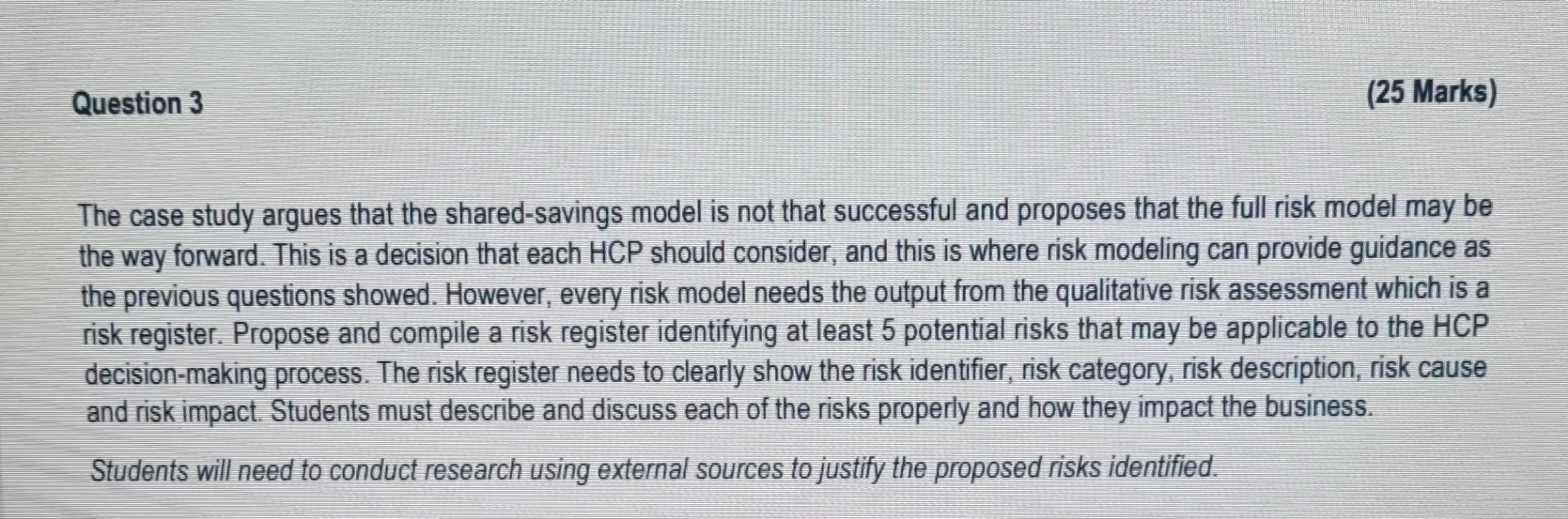 Case Study: Full-risk models, not shared savings,