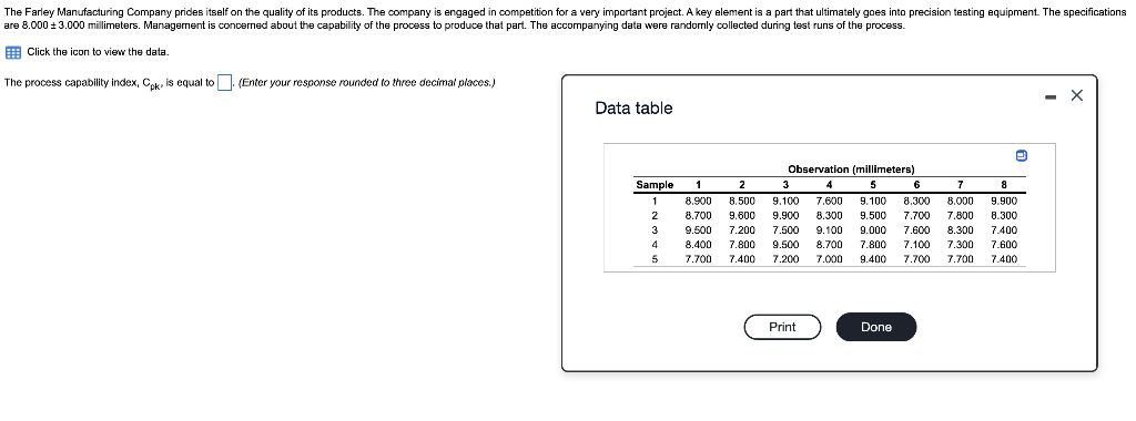 Part 2 of the question: Assume that the process