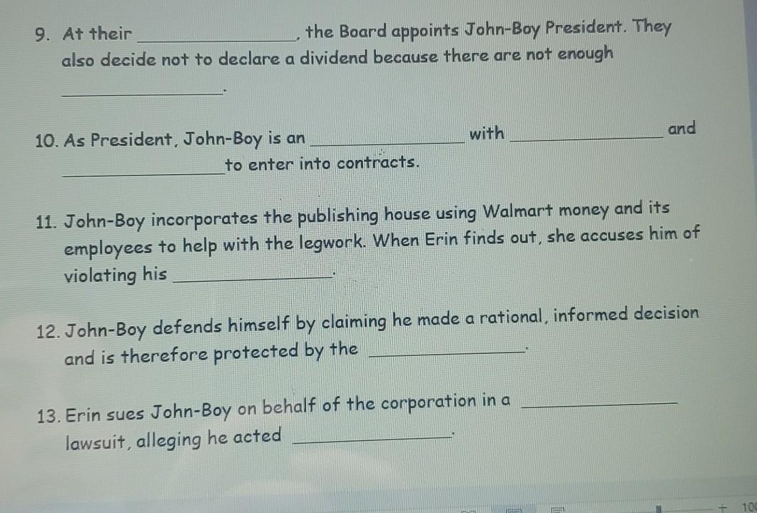 5. John-Boy sells to his siblings, (Jason,