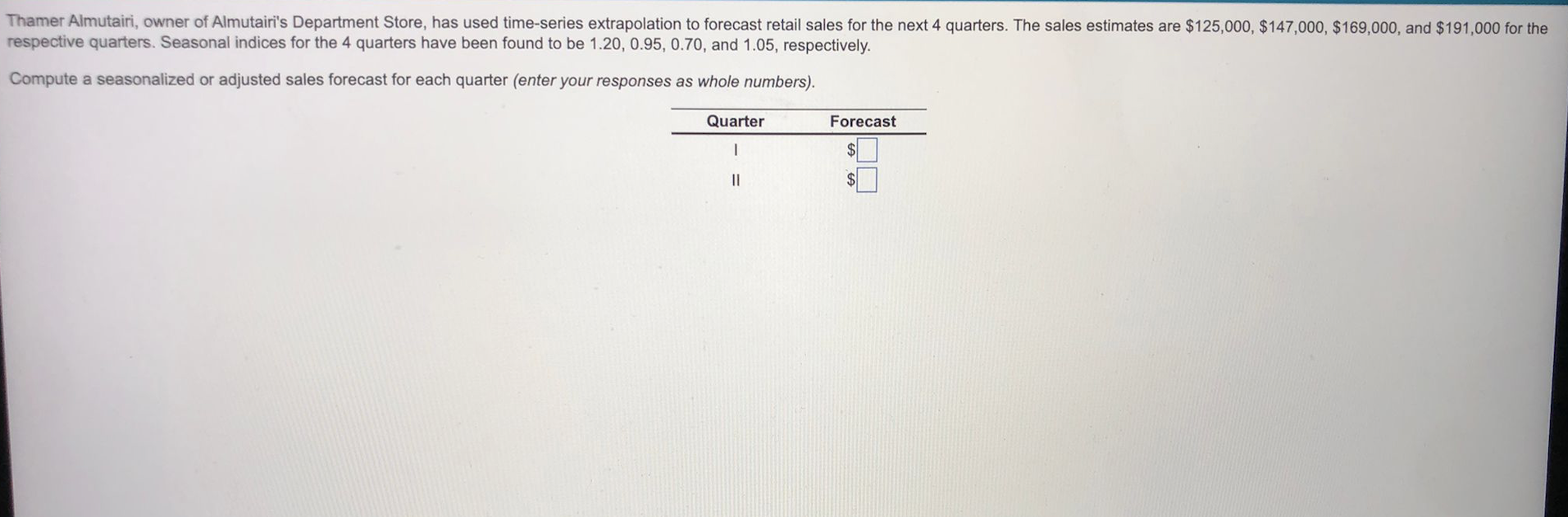 Thamer Almutairi, owner of Almutairi's Department