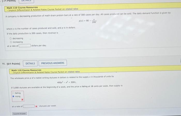 A company is decreasing production of math-brain