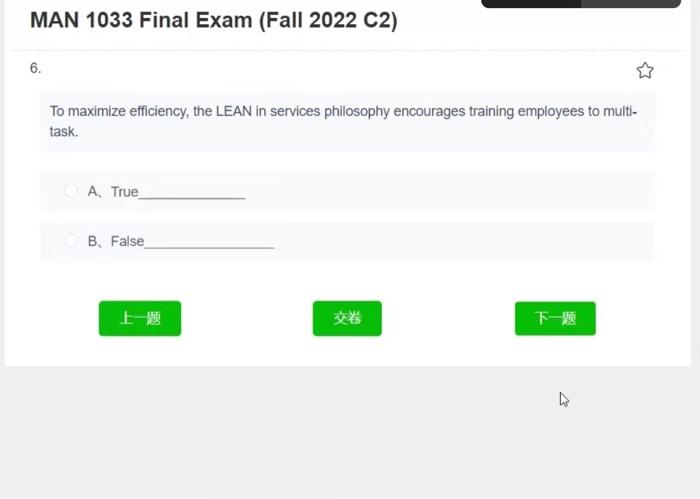 To maximize efficiency, the LEAN in services