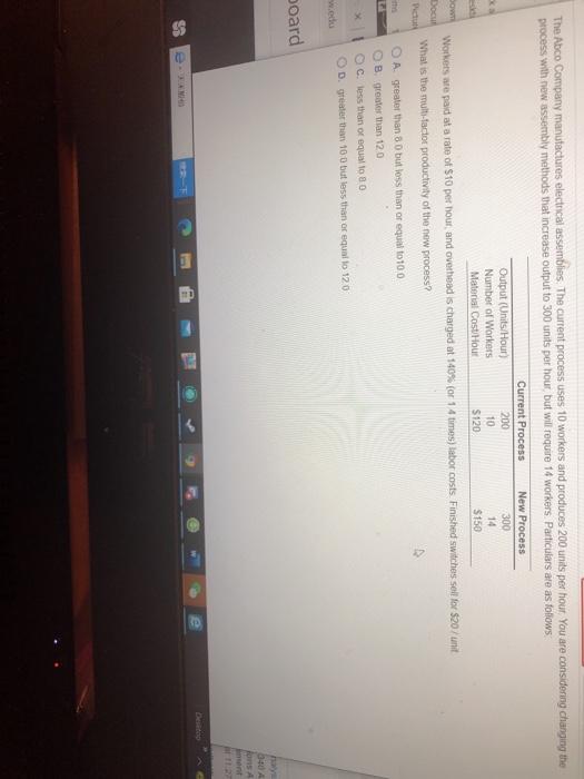 The Abco Company manufactures electrical