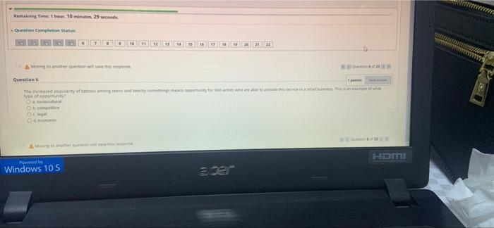 Remaining Time: 1 hour, 10 minutes, 29 seconds