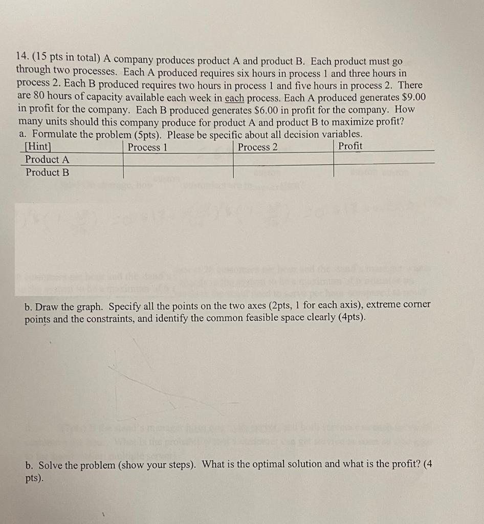 PLEASE DO PART E ONLY, THAT'S ALL I NEED 14. (15