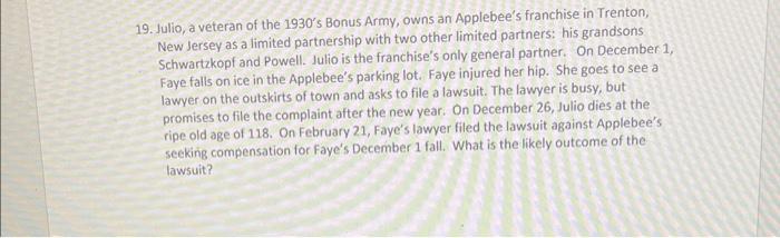 A.) they will prevail because the partnership