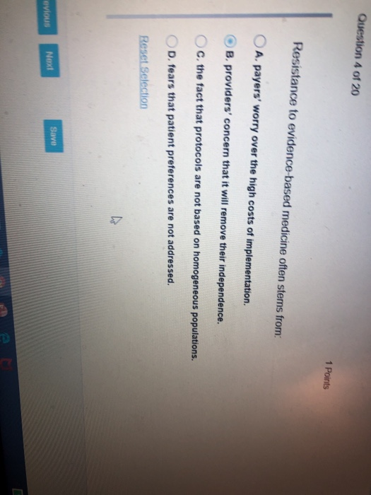 Resistance to evidence-based medicine often stems