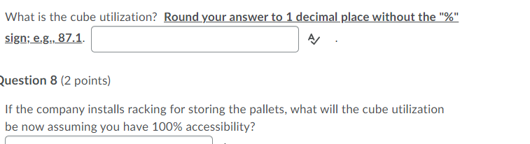 A company wants to store the following seven SKUs