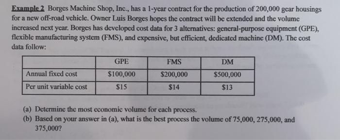 show all work please Example 2 Borges Machine
