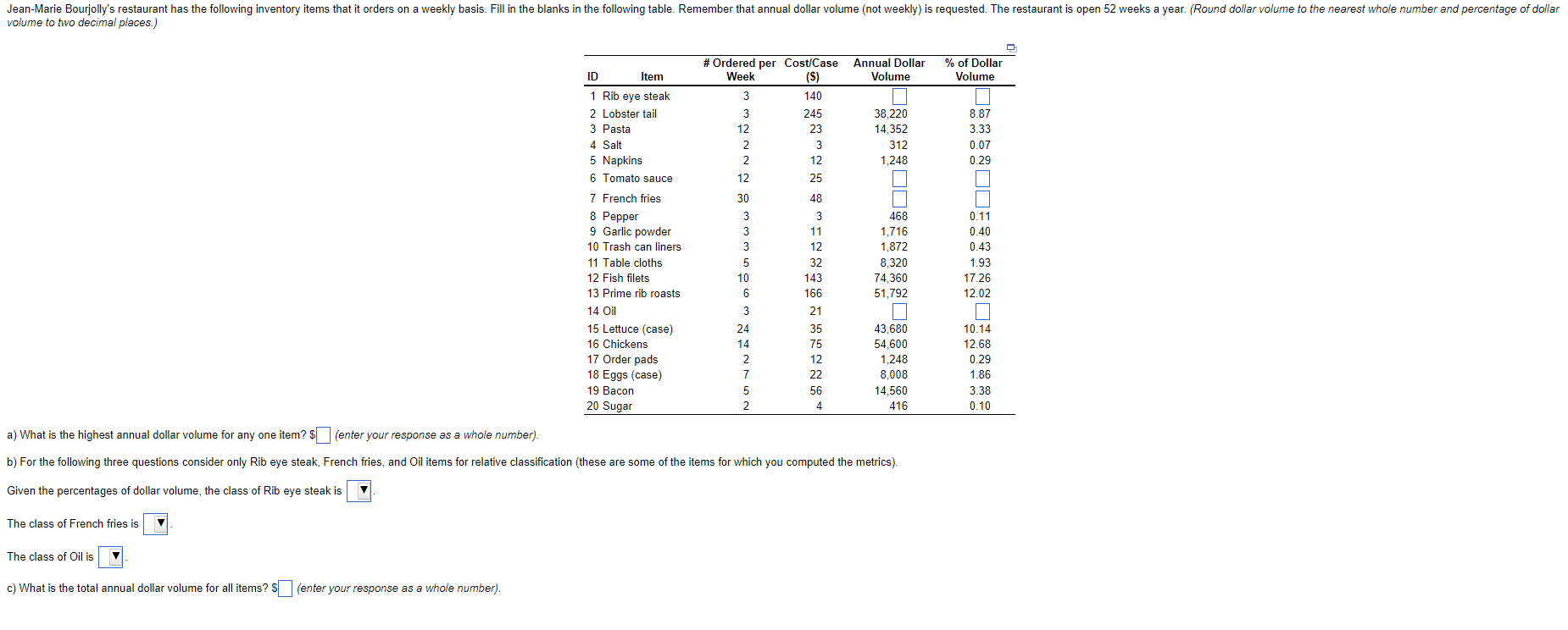 Jean-Marie Bourjolly's restaurant has the