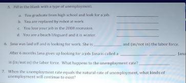 in the bank with type af unemployment Yuranter