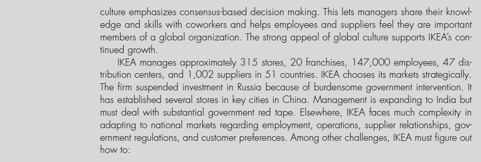 IKEA's Strategies for Global Success KEA evolved