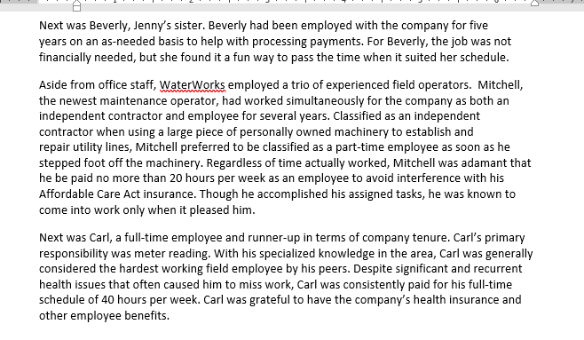 please read the scenario below and answers the