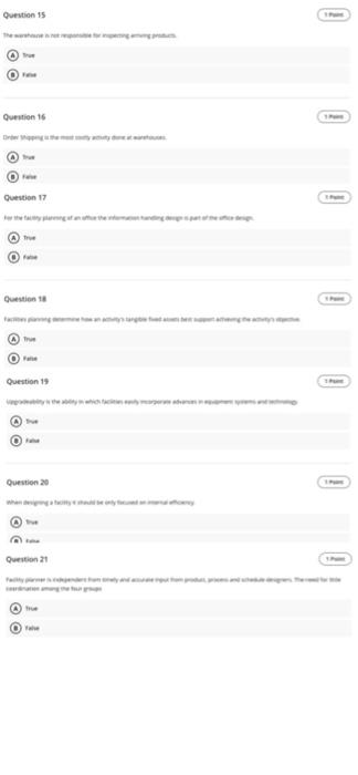 Question 15 comme Question 16 Com Question 17