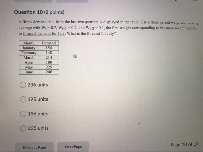please solve this supply chain question Question