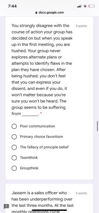 7:44 ..l docs.google.com Written documents 4