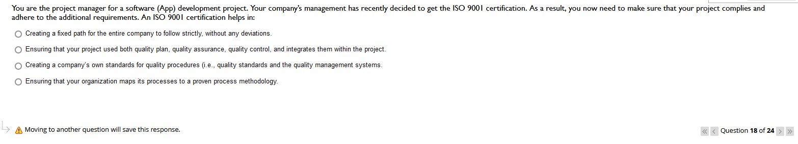 You are the project manager for a software (App)