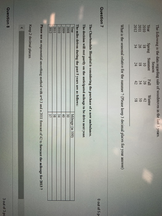 The following is the data regarding sale of