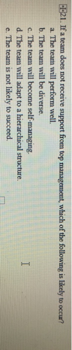 I 25. Which of the following statements best