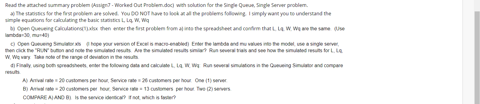 Read the attached summary problem (Assign 7 -