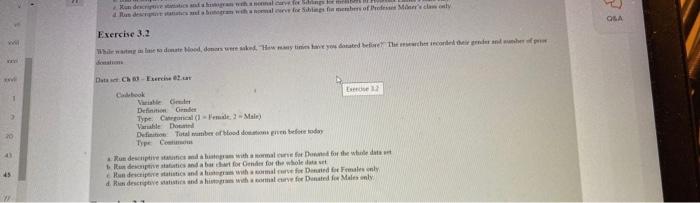 ORA M Exercise 3.2 While waiting line to donate