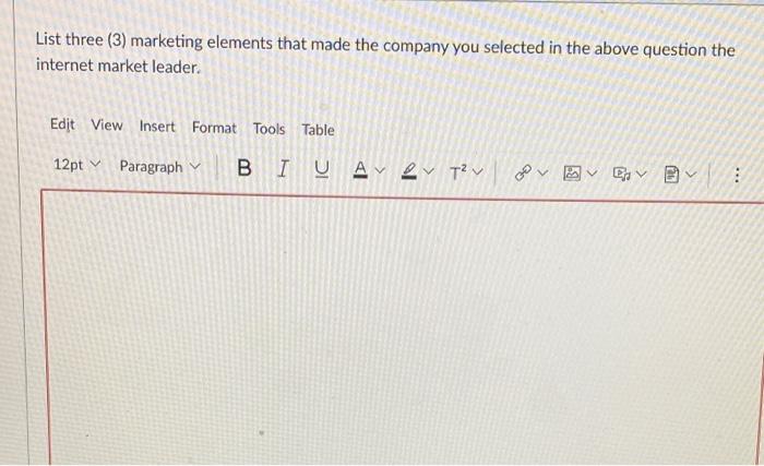 Table 3: Market Snapshot B Competitive Efforts by