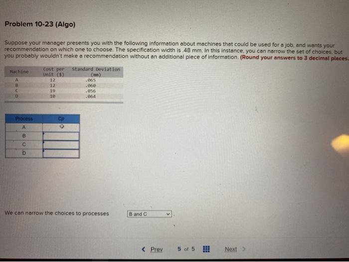 Can anyone help me please? Problem 10-23 (Algo)