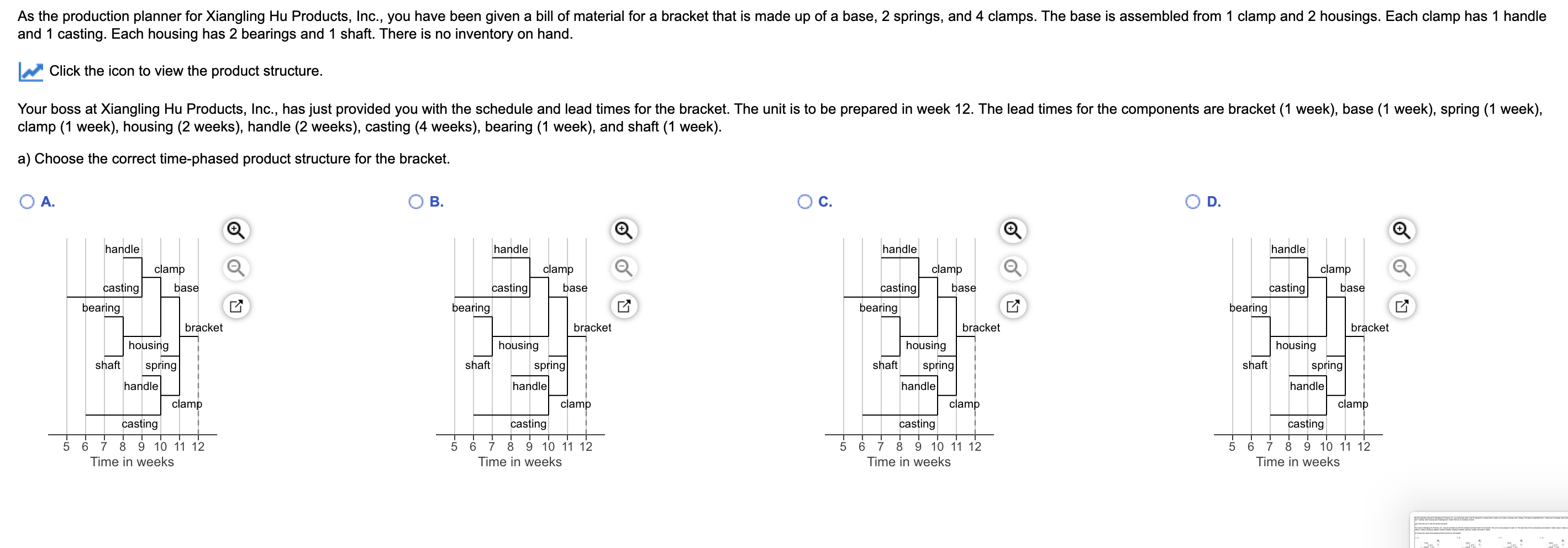 what week should castings be done in As the