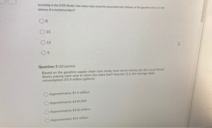 According to the SCOR Model, how many steps would