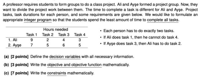A professor requires students to form groups to