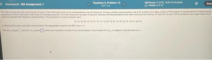 Question 2. Save Homework: M2 Assignment 1