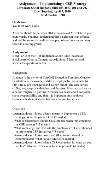 Q1, Q2, Q3. Q4, Q5? This is the csr strategy