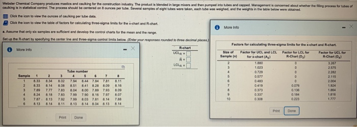 Webster Chemical Company produces mastics and