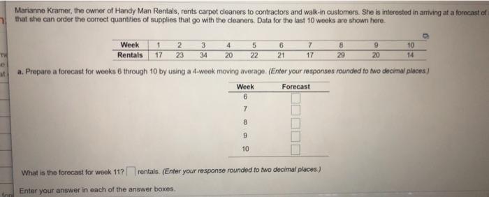 Marianne Kramer, the owner of Handy Man Rentals,