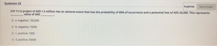 Save Answer Question 22 4 points (CH11) A newly