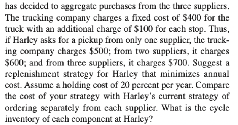 Need help solving in excel 10. Harley purchases