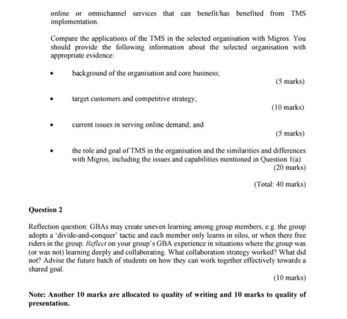 GROUP-BASED ASSIGNMENT This assignment is worth