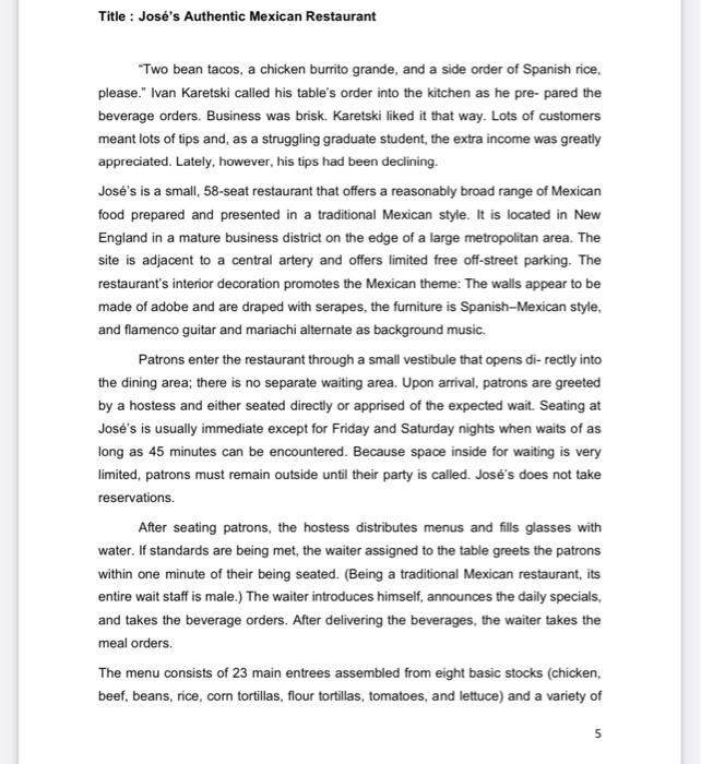 Title : Jos's Authentic Mexican Restaurant 