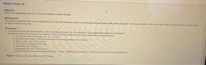 lab 3 physical security 2 ( CSJ 421) Module Three