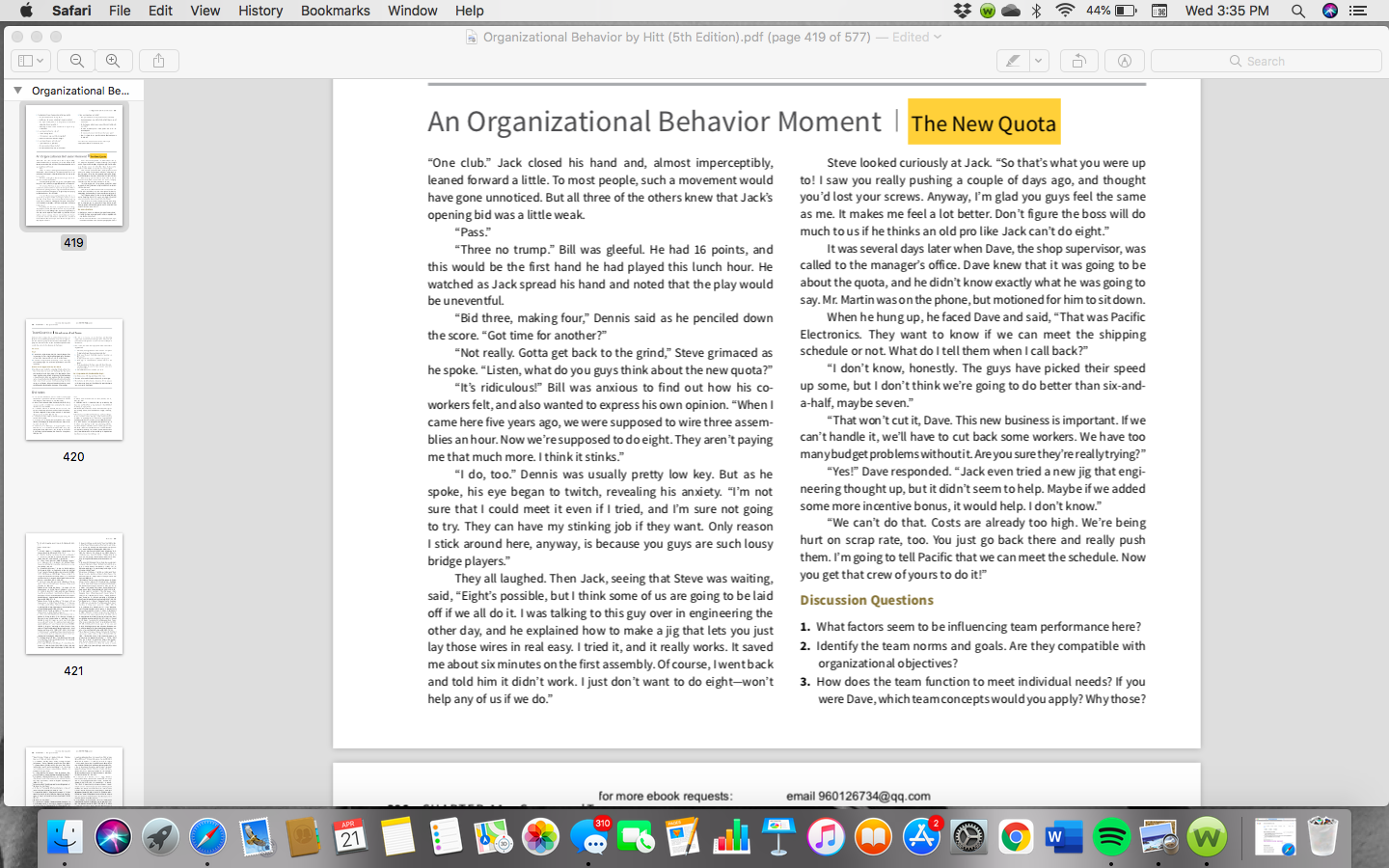 answer the second question, please. Safari File