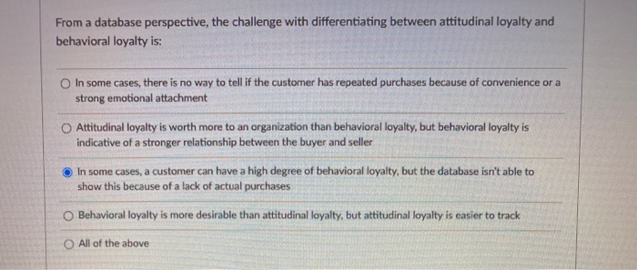 From a database perspective, the challenge with