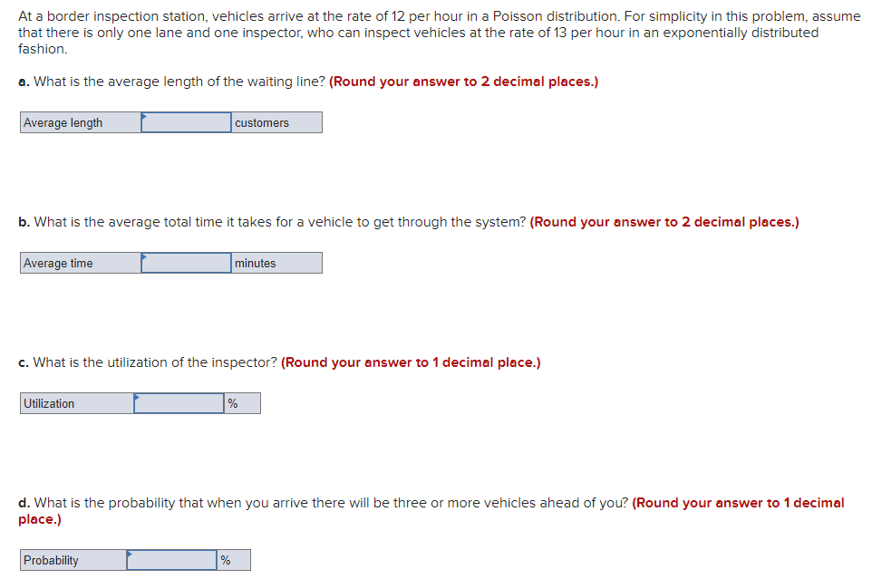 At a border inspection station, vehicles arrive