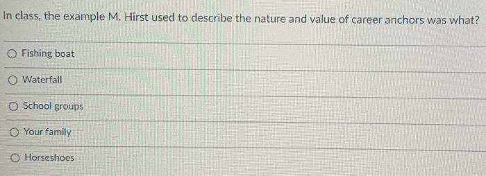 In class, M. Hirst used an example to help