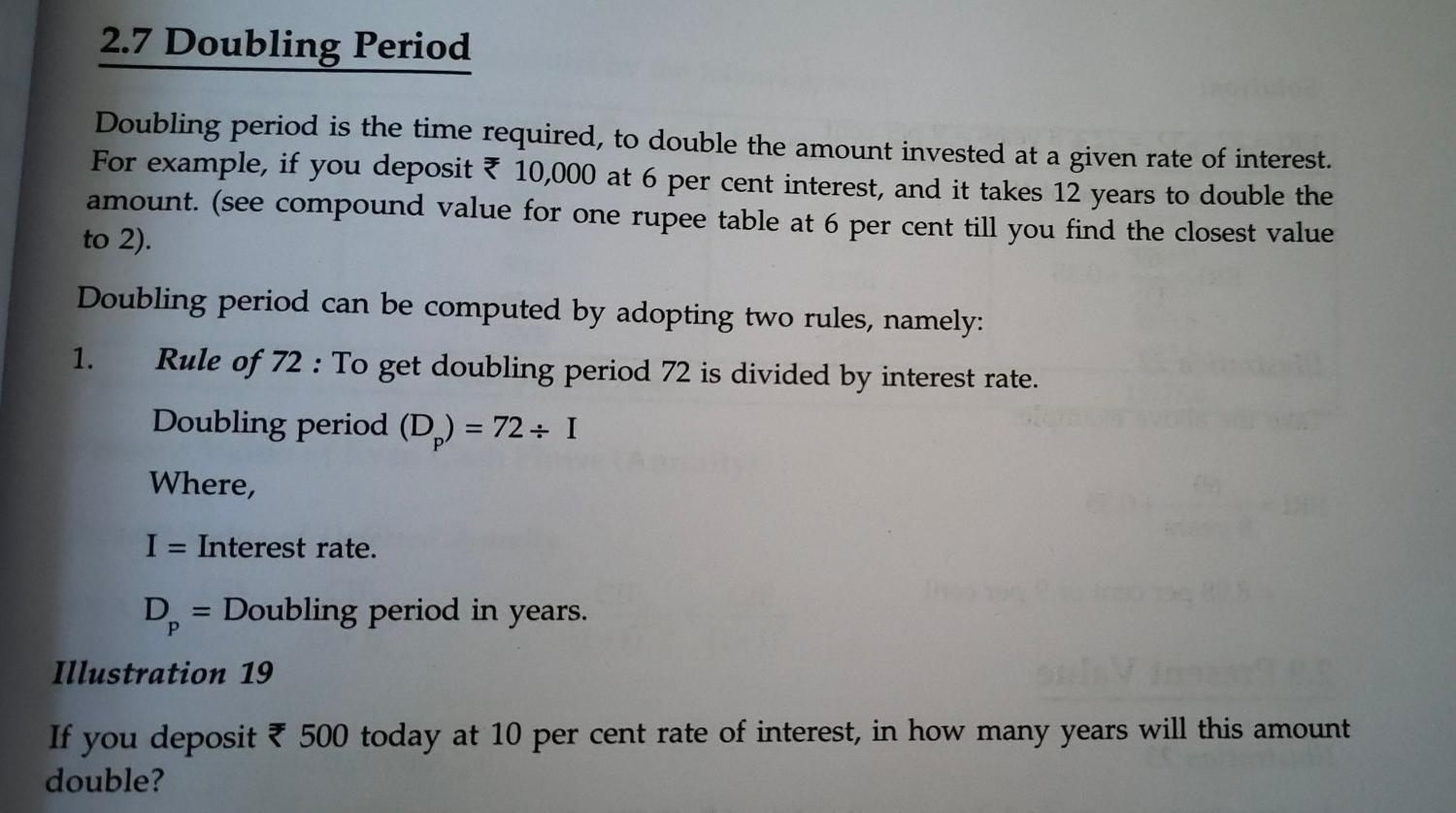 I need a correct solutions 2.7 Doubling Period