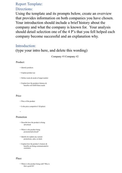 For the first part of this assignment you will