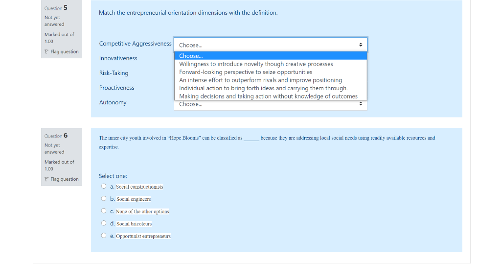 1) The critical defining aspect of an