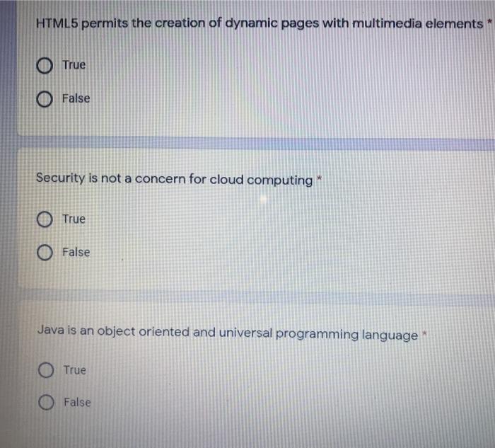 HTML5 permits the creation of dynamic pages with