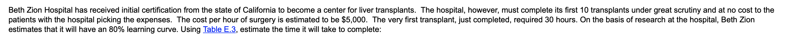 a) the 10th transplant = ______ hours (round to